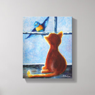 Teasing Bird Canvas Print