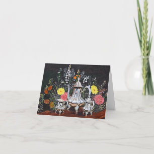 Teatime in the Garden by Jim Ivey—Blank Notecard