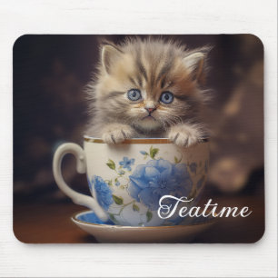 Teatime Kitten Mouse Mat
