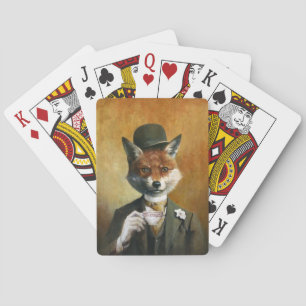 Teatime Mr Fox Playing Cards
