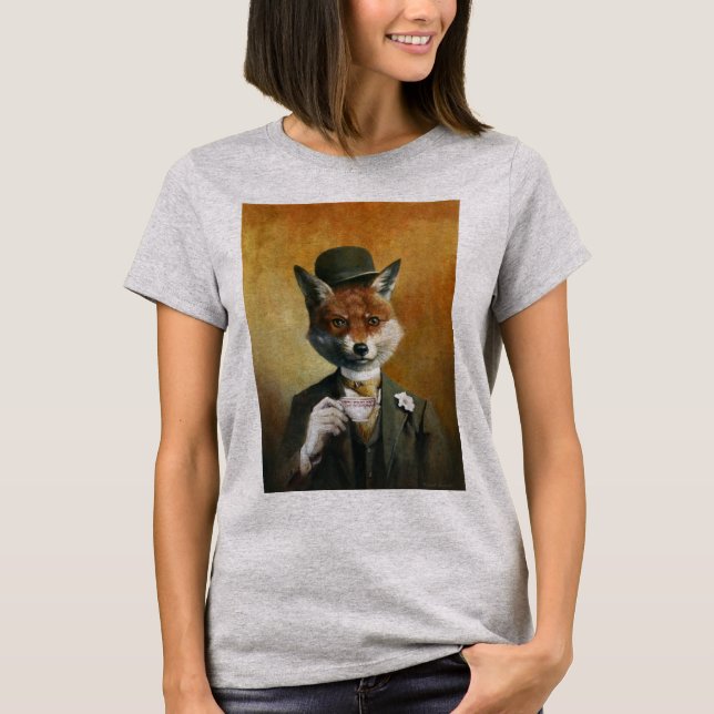 Teatime Mr Fox T-shirt (Front)
