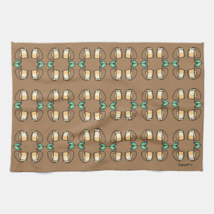 Teatime Teabags Tea Towel