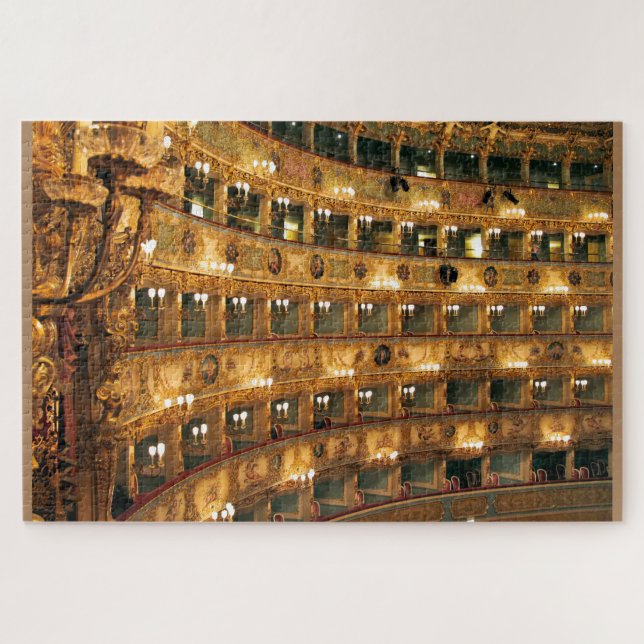 TEATRO LA FENICE Stretched Canvas Print Jigsaw Puzzle (Horizontal)
