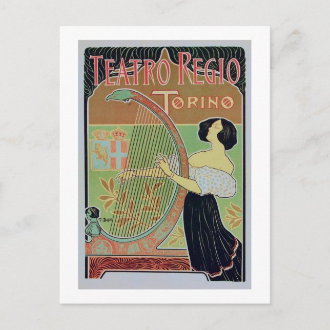 Teatro Regio Torino ( Royal Theatre ) Postcard (Front)