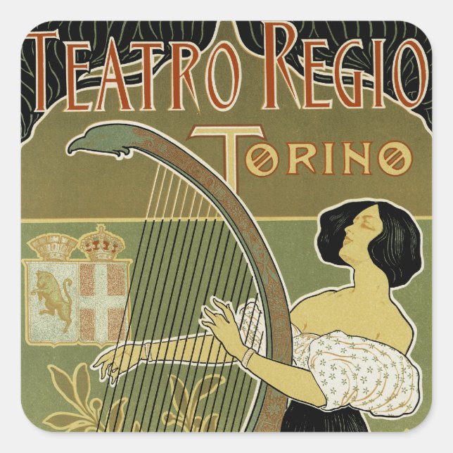 Teatro Regio Torino Square Sticker (Front)