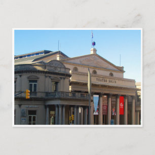 teatro solís montevideo postcard