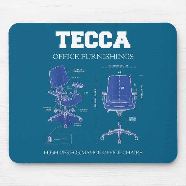 Tecca Office Furnishings - High Performance Chairs Mouse Mat (Front)
