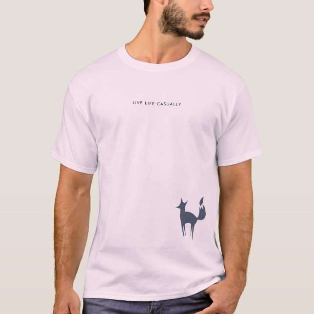 Tech Casual Luxury Fox Peacoat  T-Shirt (Front)
