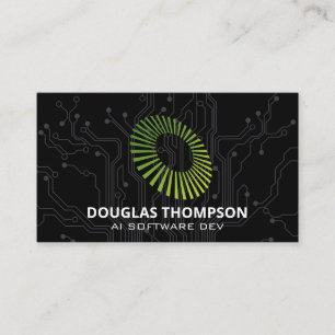 Tech   Circuit Board Nodes   AI Business Card