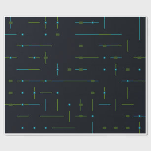 Tech Circuit Board Seamless Pattern Wrapping Paper