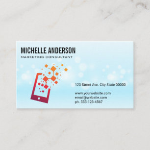 Tech Device Logo   Social Marketing Business Card