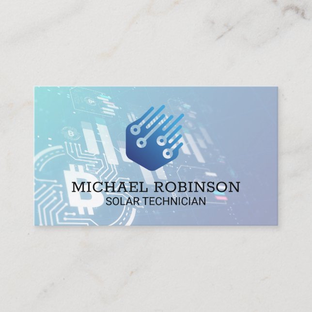 Tech Energy | Artificial Intelligence Business Card (Front)