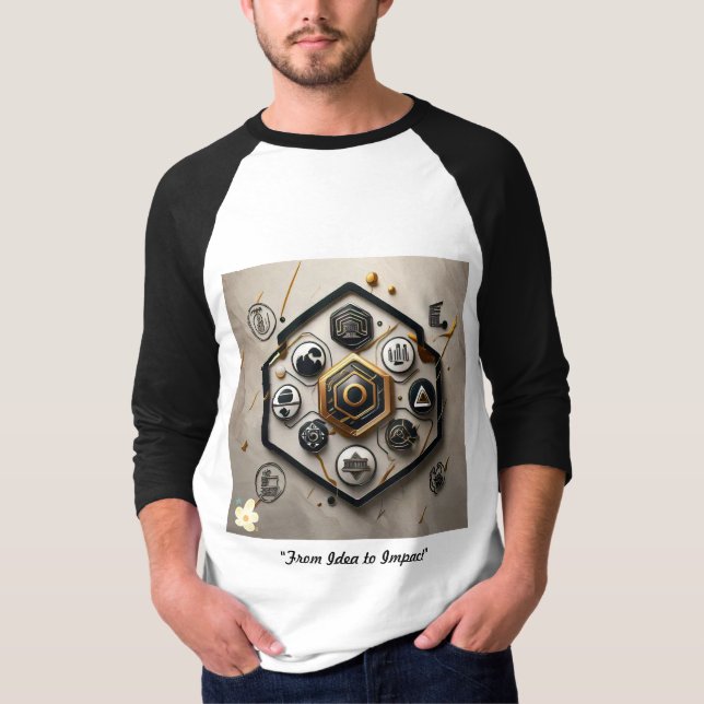 "Tech Evolution Spectrum" T-Shirt (Front)
