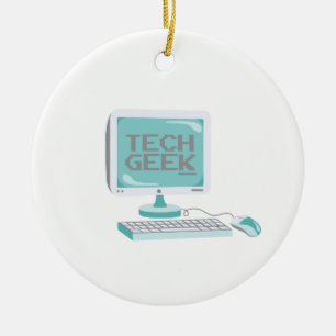 Tech Geek Ceramic Tree Decoration