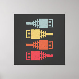 Tech Geek Network Engineer LAN Party Canvas Print