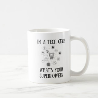 Tech Geek Superpower Mug - Computer Nerd