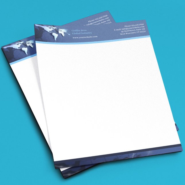 Tech Globe Letterhead (Creator Uploaded)