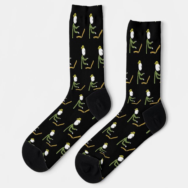 Tech Guy Stickman Socks (Left)