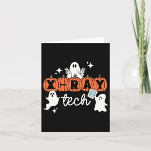 Tech Halloween Technician Squad Xray Tech Pumpkin  Card