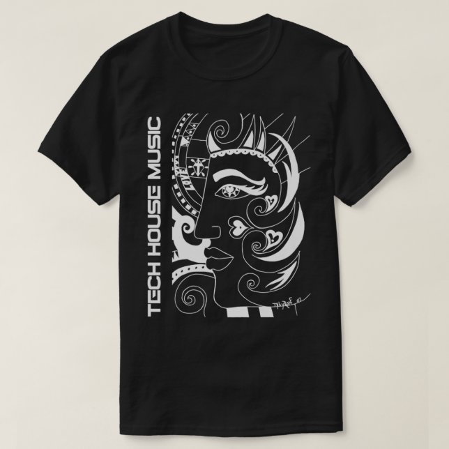 Tech House Music Premium  T-Shirt (Design Front)