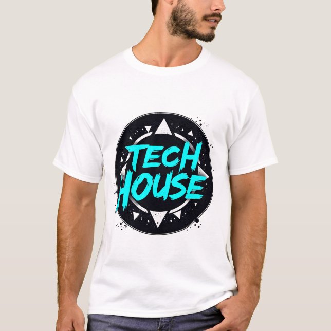 Tech House Vibes – Electronic Music Groove T-Shirt (Front)