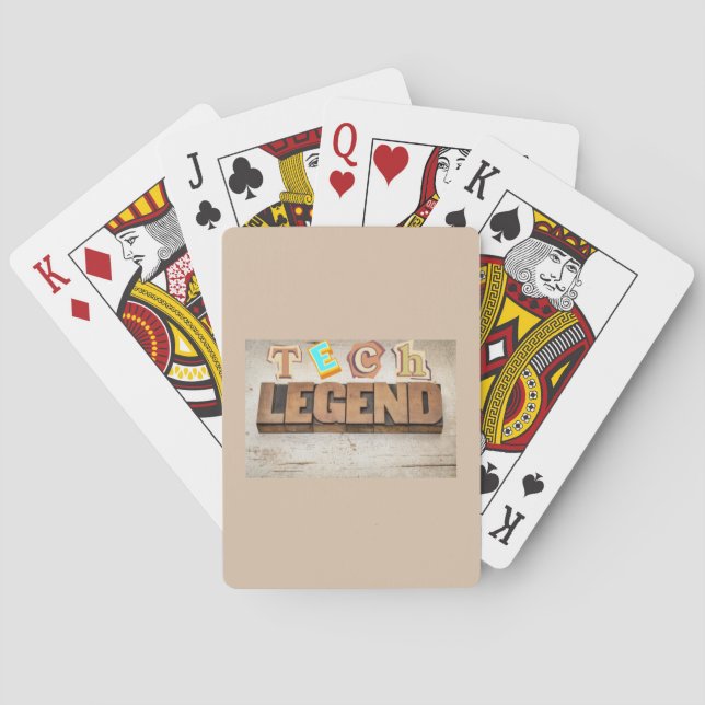 Tech Legend for Programmers & Problem Solvers Playing Cards (Back)