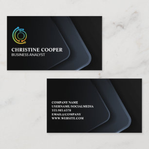 Tech Logo   Professional Corporate Business Card