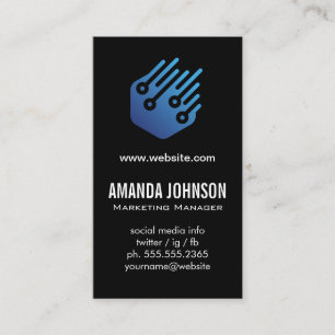 Tech Logo Software Business Card