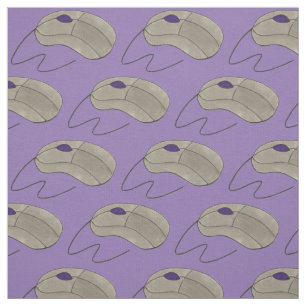 Tech Nerd Techie Computer Mouse Mice Purple Fabric