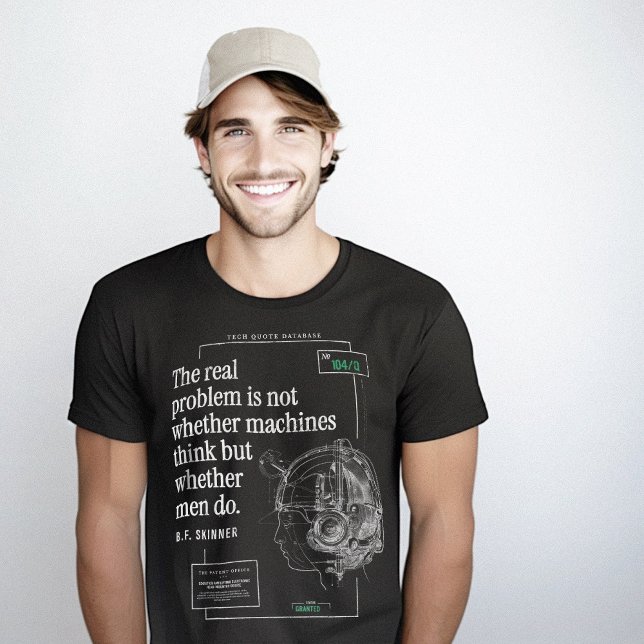 Tech Quote Machines Think Artificial Intelligence T-Shirt (Tech Quote Machines Think Artificial Intelligence T-Shirt)