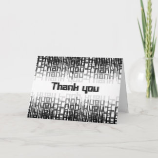 Tech Retro Thank You Card