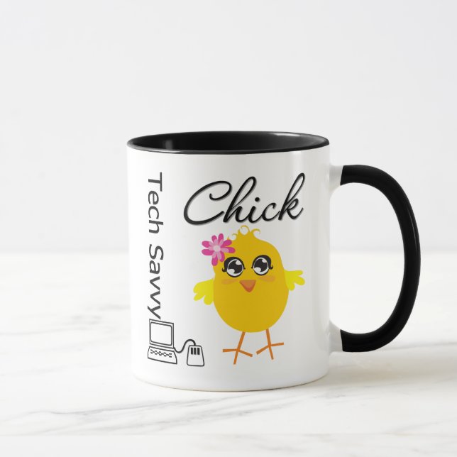 Tech Savvy Chick Mug (Right)