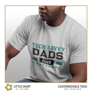 Tech Savvy Dad Varsity Style Customisable T-Shirt