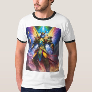 "Tech Seraph: Where Digital Warriors Unite" T-Shirt
