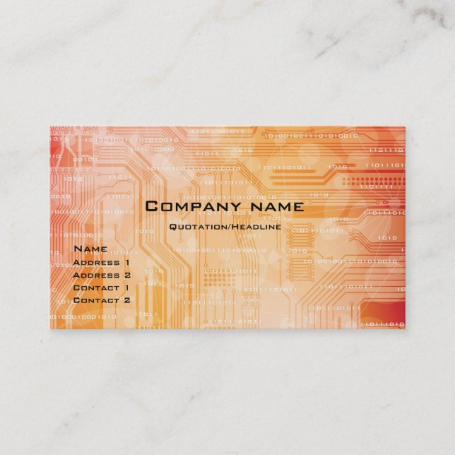 tech style business card (Front)