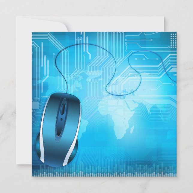 tech style invitation (Front)