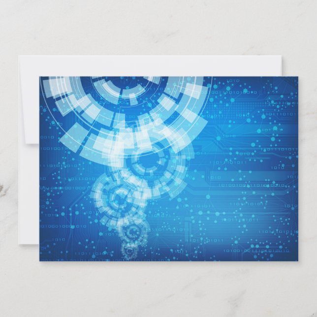 tech style invitation (Front)