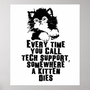 Tech Support $24.95 Graphic Art Wall Poster