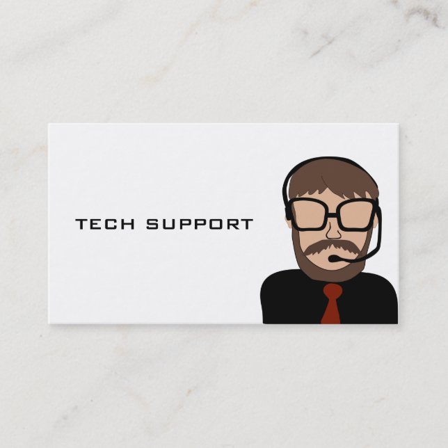 Tech Support Computer Business Card (Front)