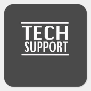 Tech Support Doge Goverment Trump Humour  Square Sticker