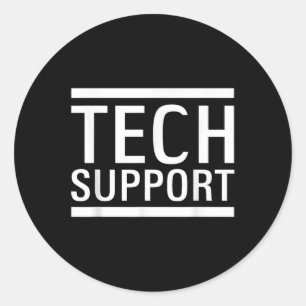 Tech Support Elon Doge Classic Round Sticker