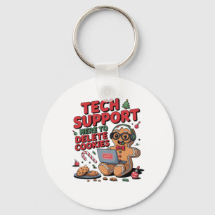 Tech Support Im Here To Delete Your Cookies Christ Key Ring
