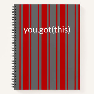 Tech Support in Scarlet & Grey Notebook