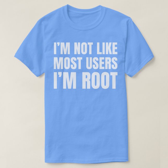 Tech Support IT Computer Nerd Funny Root Linux for T-Shirt (Design Front)