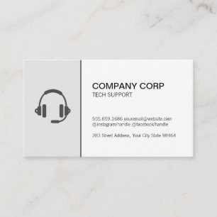 Tech Support Phone Service Appointment Card