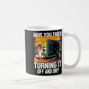 Tech Suprt Humor I Cat Engineer Computer It Guy  Coffee Mug