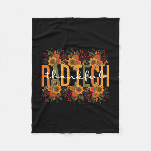 Tech Thanksgiving Rad Technologist Rad Tech Fleece Blanket