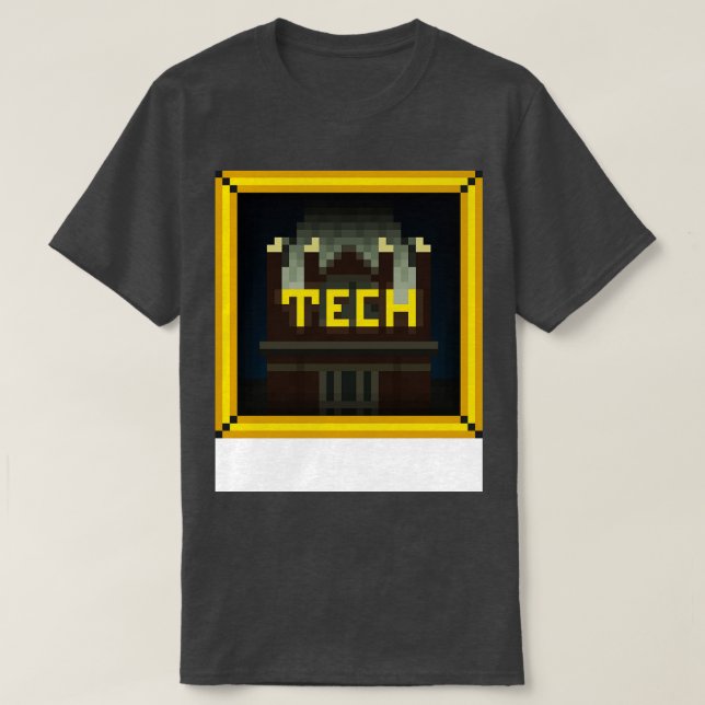 Tech Tower GOLD BORDER TShirt (Design Front)