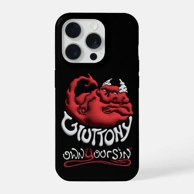 Tech Your Sin Gluttony iPhone Case (Back)