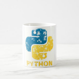 "TechBrew Mastery: Python-Inspired Mugs for Devs"